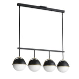 Duke Linear Suspension Black/Weathered Brass by Maxim Lighting