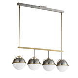 Duke Linear Suspension Satin Nickel / Satin Brass by Maxim Lighting