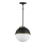 Duke Pendant Black/Weathered Brass by Maxim Lighting
