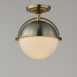 Duke Semi-Flush Mount Satin Nickel / Satin Brass by Maxim Lighting