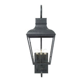 Dumont Outdoor Scroll Sconce 12" Graphite