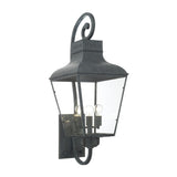 Dumont Outdoor Scroll Sconce 14.5" Graphite