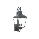 Dumont Outdoor Scroll Sconce 14.5" Graphite