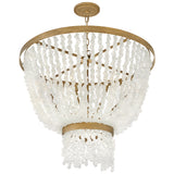 Dune Medium Single Tier Chandelier By Frederic Ramond Front View