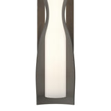 Dune Wall Sconce Large in Dark Smoke by Hubbardton Forge