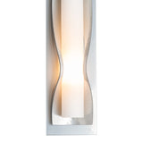 Dune Wall Sconce Small, shown in Sterling, by Hubbardton Forge