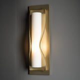 Dune Wall Sconce Small detail in Modern Brass, by Hubbardton Forge