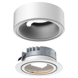 Duo Puck Light White By DALS - Front View1