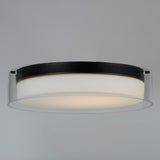 Duo Round Flush Mount Black by Maxim Lighting