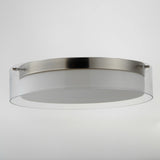 Duo Round Flush Mount Satin Nickel by Maxim Lighting