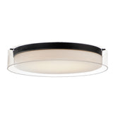 Duo Round Flush Mount Black by Maxim Lighting