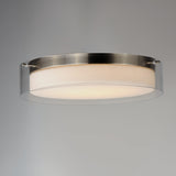 Duo Round Flush Mount Satin Nickel by Maxim Lighting