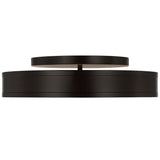 Dupont Round Semi Flush Medium Aged Iron By Visual Comfort Studio - Front View
