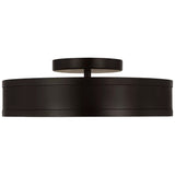 Dupont Round Semi Flush Small Aged Iron By Visual Comfort Studio - Front View1