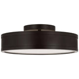 Dupont Round Semi Flush Small Aged Iron By Visual Comfort Studio