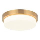 Durham Ceiling Light 13 Inch Aged Gold Brass