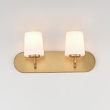 Durham Strip Vanity Light Natural Aged Brass by Maxim Lighting