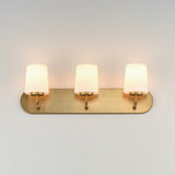 Durham Strip Vanity Light Natural Aged Brass by Maxim Lighting