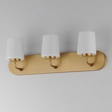 Durham Strip Vanity Light Natural Aged Brass by Maxim Lighting
