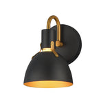 Dusk Wall Sconce Vanity Light Black / Antique Brass by Maxim Lighting