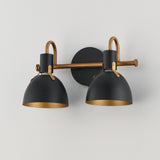 Dusk Wall Sconce Vanity Light Black / Antique Brass by Maxim Lighting