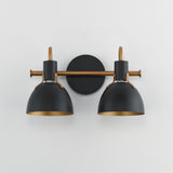 Dusk Wall Sconce Vanity Light Black / Antique Brass by Maxim Lighting