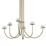 Dussa Chandelier By Aromas Del Campo, Finish: Gold, Color: Matte White