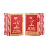 Edison La Surprise Table Lamp - gift box, front and back