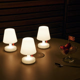 Edison The Mini Table Lamp (Set of 3) - lit on a dinner table