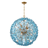 Esme 28'' Aged Brass Chandelier by Crystorama