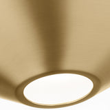 Echo Flush Mount Burnished Brass By Visual Comfort Studio - Detailed View