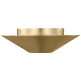 Echo Flush Mount Burnished Brass By Visual Comfort Studio - Side View
