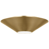 Echo Flush Mount Medium Brunished Brass By Visual Comfort Studio