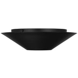 Echo Flush Mount Medium Midnight Black By Visual Comfort Studio - Side View