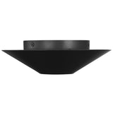 Echo Flush Mount Midnight Black By Visual Comfort Studio - Side View