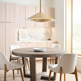 Echo Pendant Medium Burnished Brass By Visual Comfort Studio - Lifestyle View1