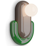 Éclair Wall Sconce Mocha Bali Green By Ferroluce