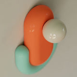 Éclair Wall Sconce Orange Fox Blue By Ferroluce - Lifestyle View2
