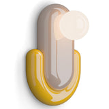 Éclair Wall Sconce Sand Grey Yellow By Ferroluce