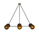 Eclipse Brass Dome Chandelier - Antique Brass
