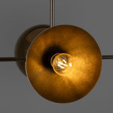 Eclipse Brass Dome Chandelier - Antique Brass