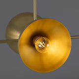 Eclipse Brass Dome Chandelier - Satin Brass