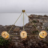 Eclipse Chandelier - Satin Brass