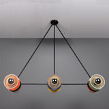 Eclipse Multicoloured Chandelier - Matte Black