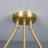 Eclipse Multicoloured Chandelier - Satin Brass