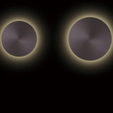 Eclipse Wall Sconce Medium Brushed Taupe By PageOne Lifestyle View1