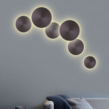 Eclipse Wall Sconce Small Brushed Taupe By PageOne Lifstyle View1