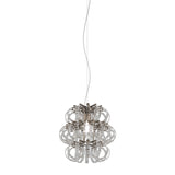Ecos SP 35 Pendant By Vistosi, Color: Crystal Striped, Brass, , | Casa Di Luce Lighting