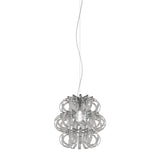 Ecos SP 35 Pendant By Vistosi, Color: Crystal Striped, Chrome, , | Casa Di Luce Lighting