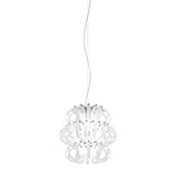 Ecos SP 35 Pendant By Vistosi, Color: White Striped, Chrome, , | Casa Di Luce Lighting